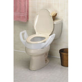 Maddak Inc. Elevated Toilet Seat with Arms - 3 1/2" - Elongated